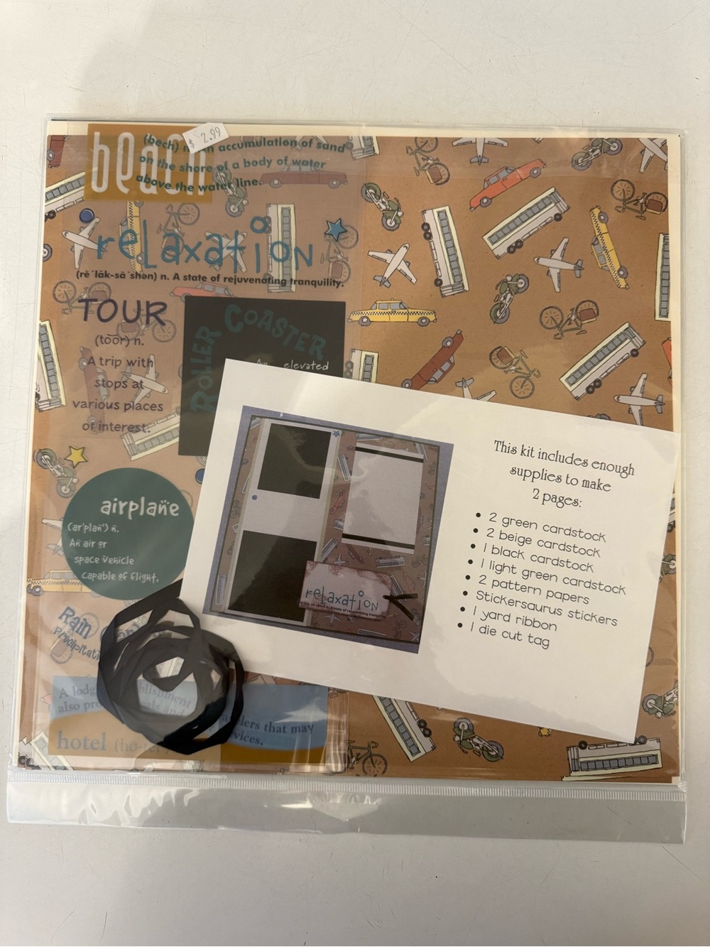 Scrapbooking paper kits